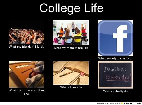 Funny college life memes jokes | QuotesBae