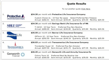 Life Insurance Quote Engine 14