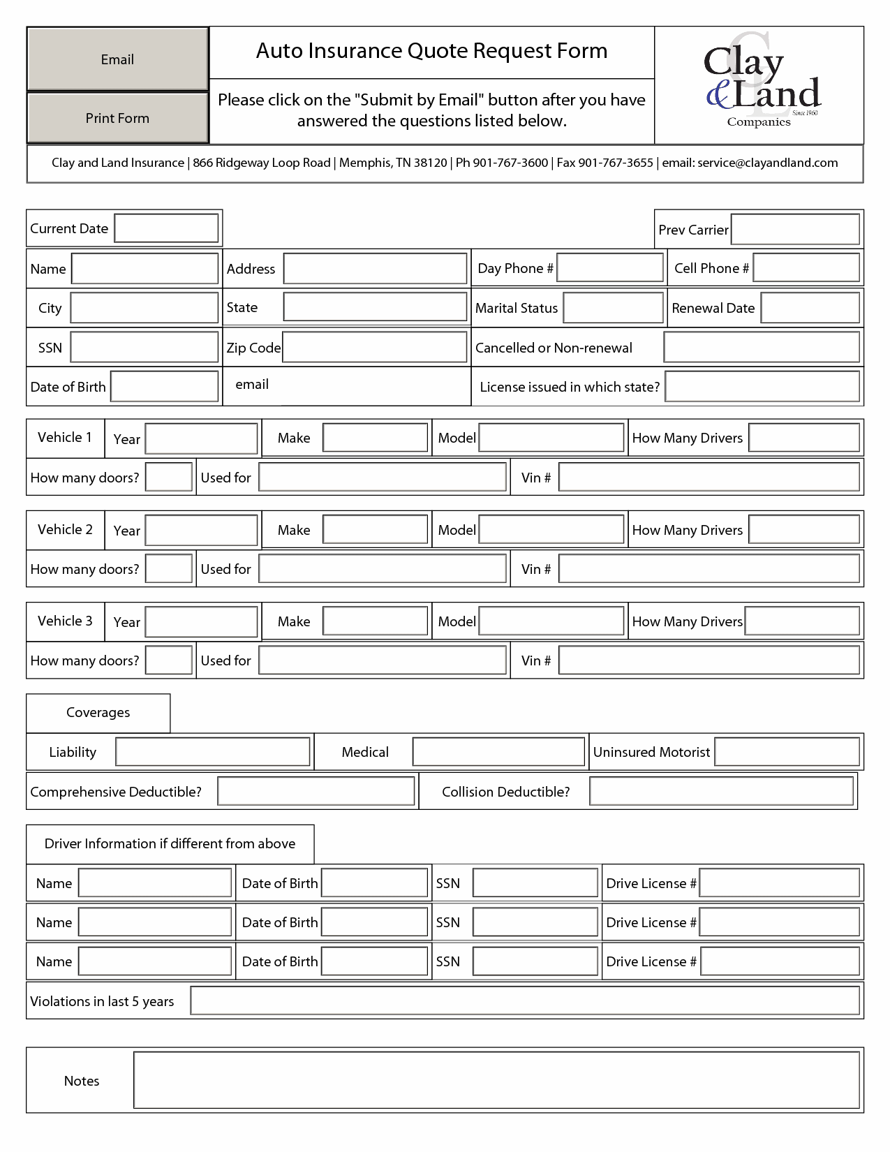 Life Insurance Quote Form 01