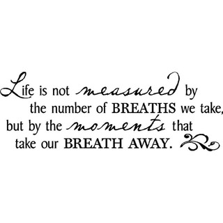 Life Is Not Measured By The Breaths Quote 18