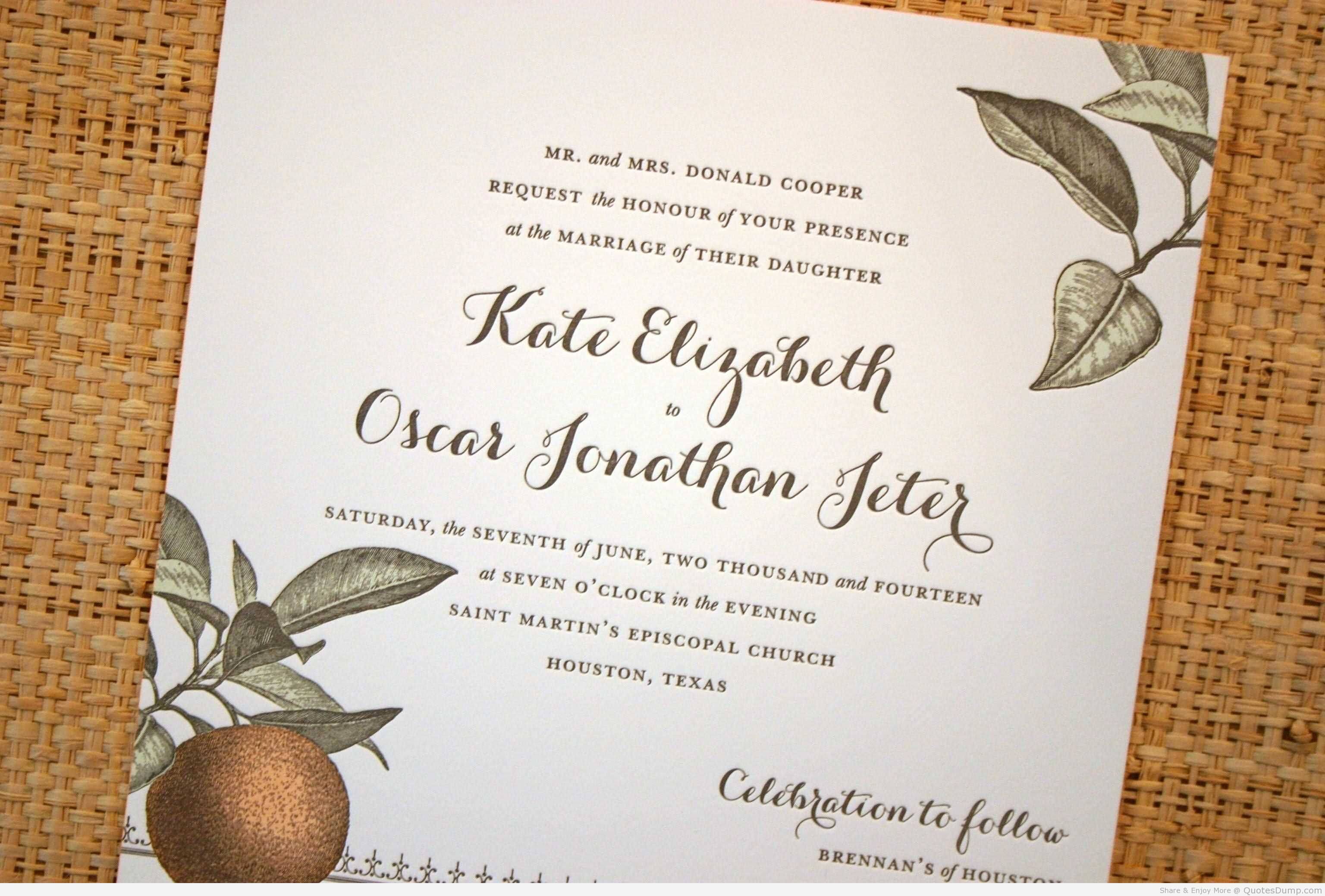 Love Quotes For Wedding Invitations 12 | QuotesBae