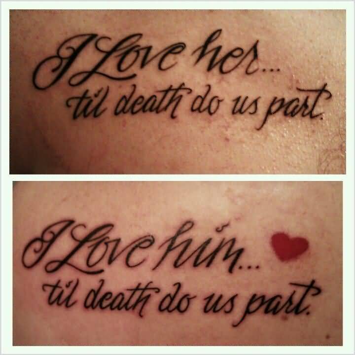 Love Quotes Tattoos For Couples 13