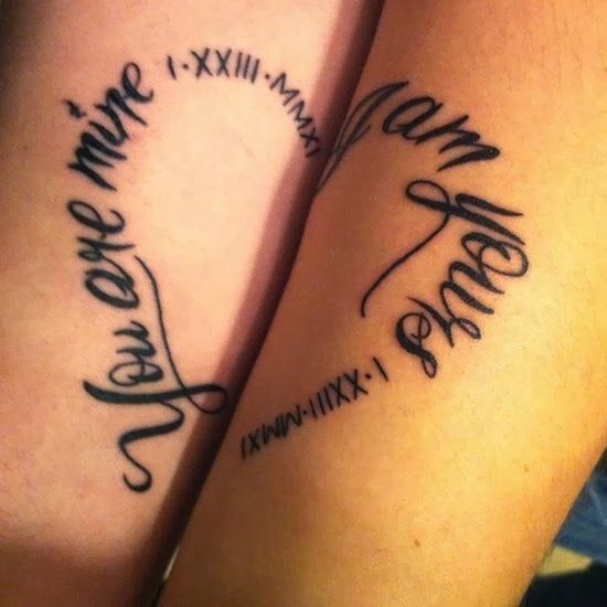 Love Quotes Tattoos For Couples 20
