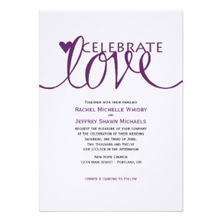 Love Quotes Wedding Invitation 06