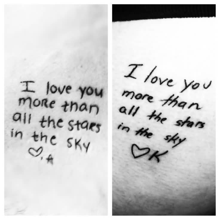 Love Tattoos For Couples Quotes 10