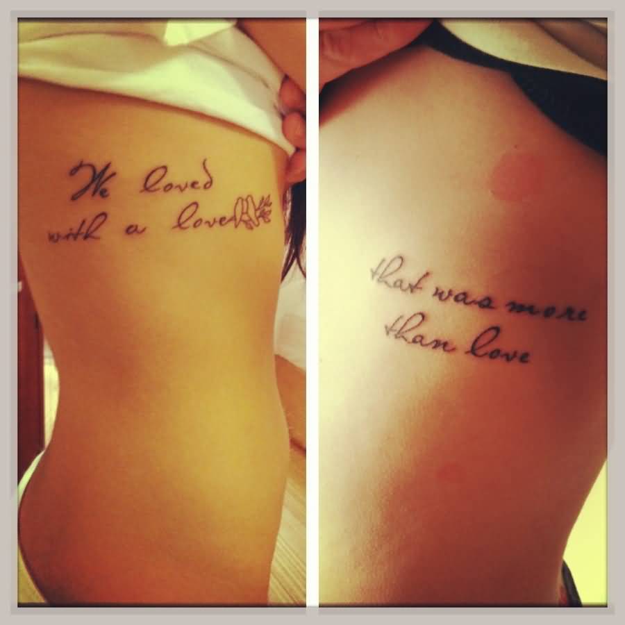 Love Tattoos For Couples Quotes 11