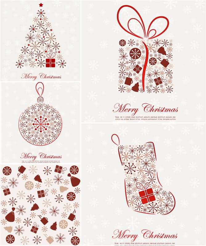 Merry Christmas Cards Vector Image Picture Photo Wallpaper 19