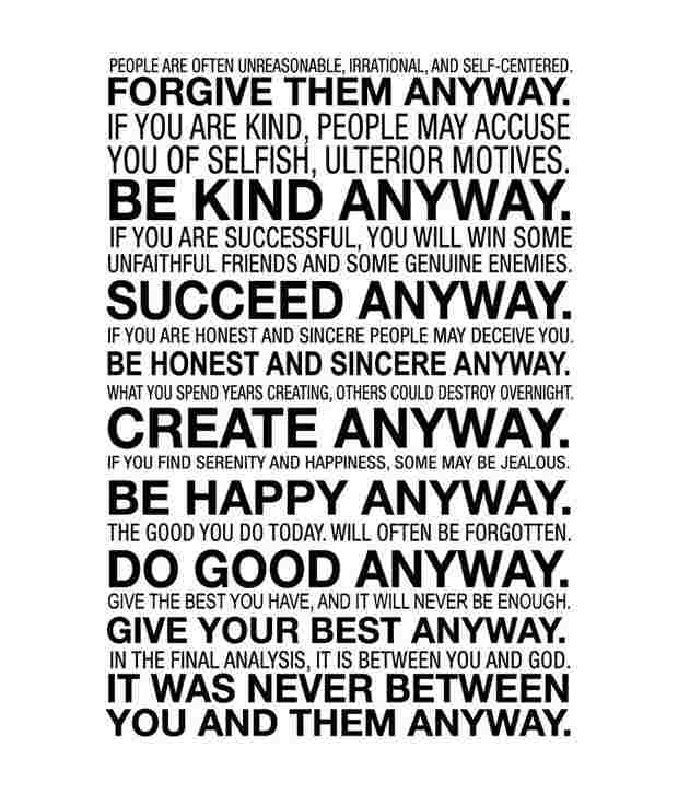 Mother Teresa Quotes Love Anyway 12