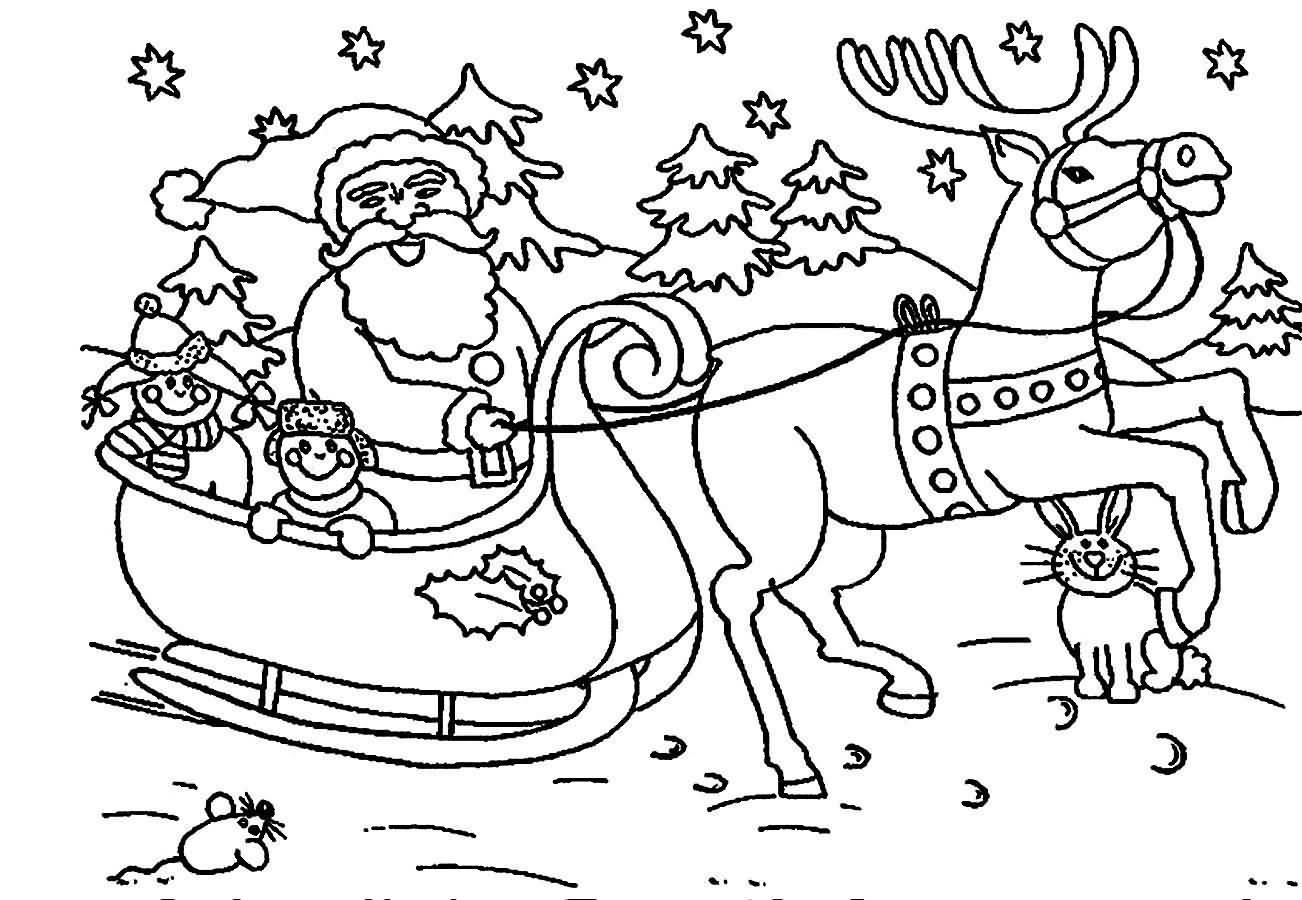 Santa Claus Coloring Pages Image Picture Photo Wallpaper 10