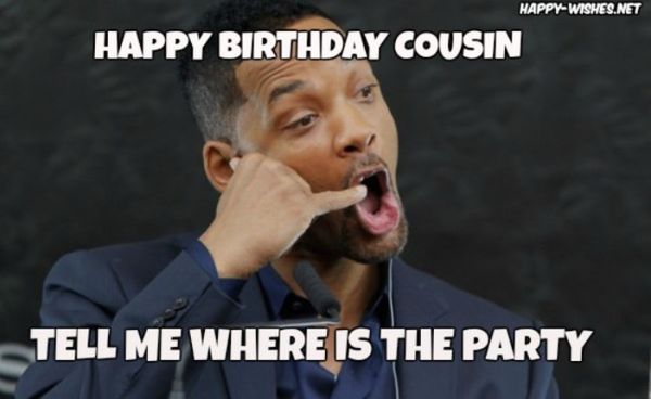 Very Funny Birthday Cousin Meme Picture