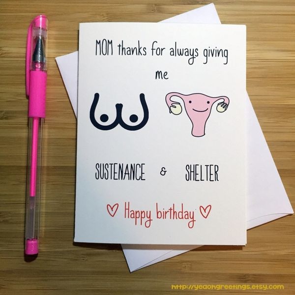 Very Funny Birthday Wishes for Mom Image | QuotesBae