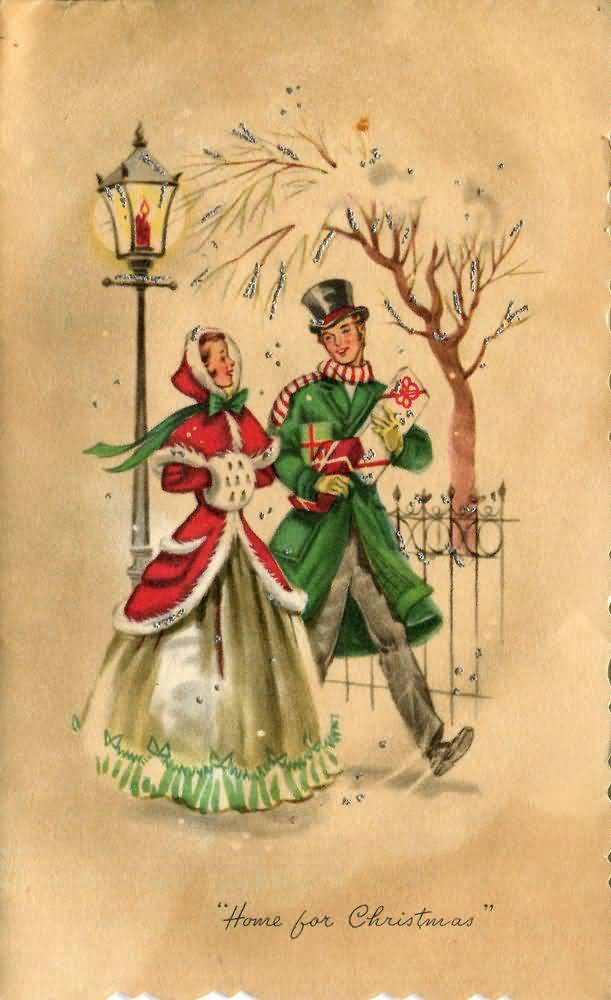 Vintage Christmas Cards Image Picture Photo Wallpaper 19