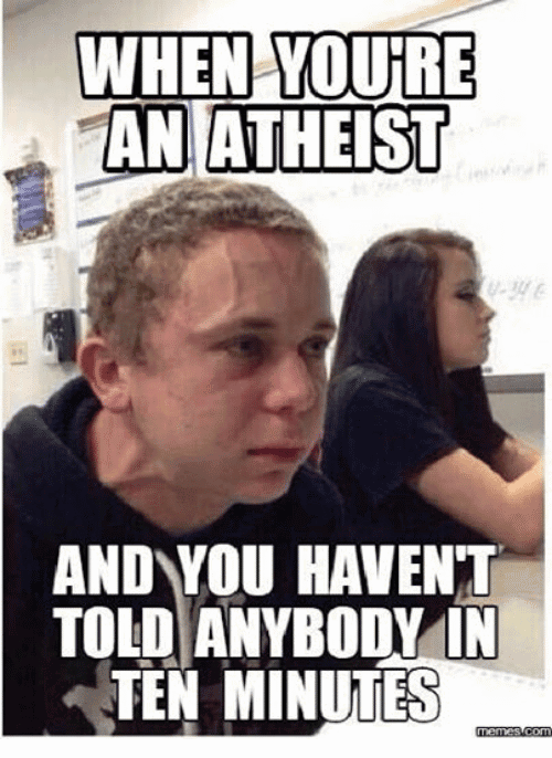 Atheist Meme Funny Image Photo Joke 11