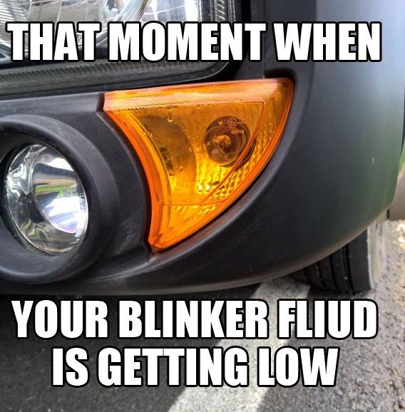 Blinker Fluid Meme Funny Image Photo Joke 16
