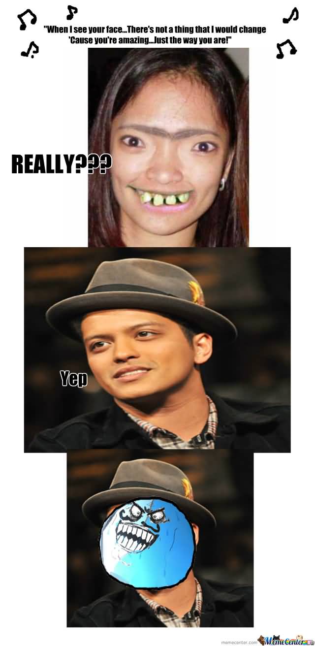 Bruno Mars Meme Funny Image Photo Joke 11