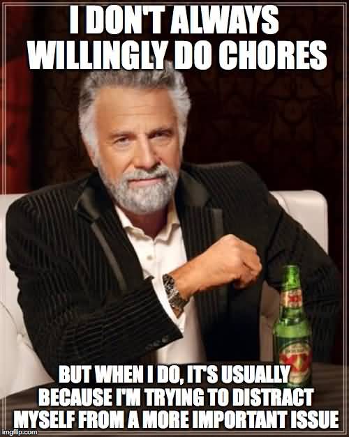 Chores Meme Funny Image Photo Joke 06