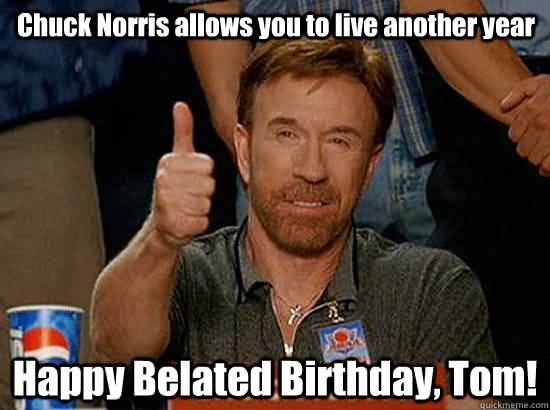 Chuck Norris Happy Birthday Meme Funny Image Photo Joke 07
