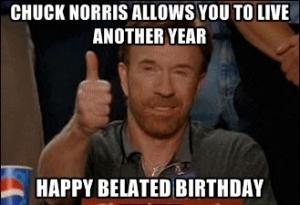Chuck Norris Happy Birthday Meme Funny Image Photo Joke 11