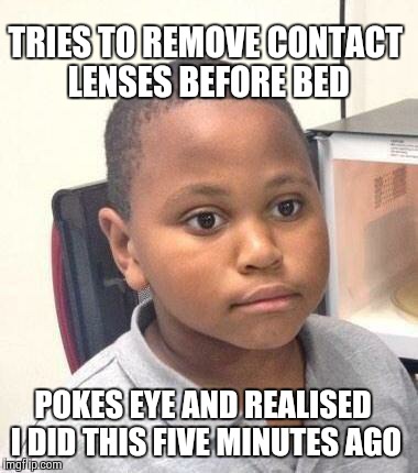 Contact Lenses Meme Funny Image Photo Joke 14