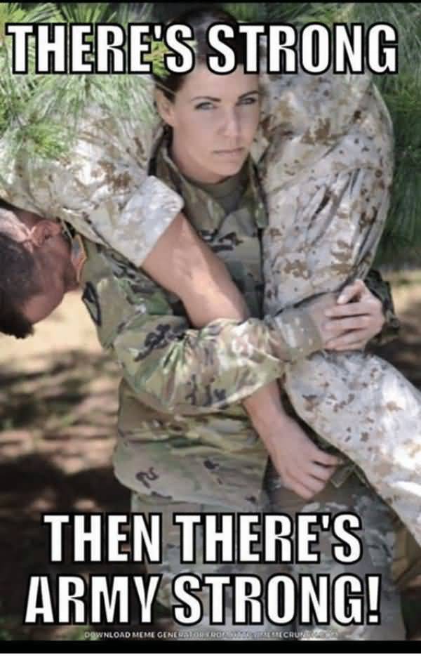 Funniest army strong meme picture