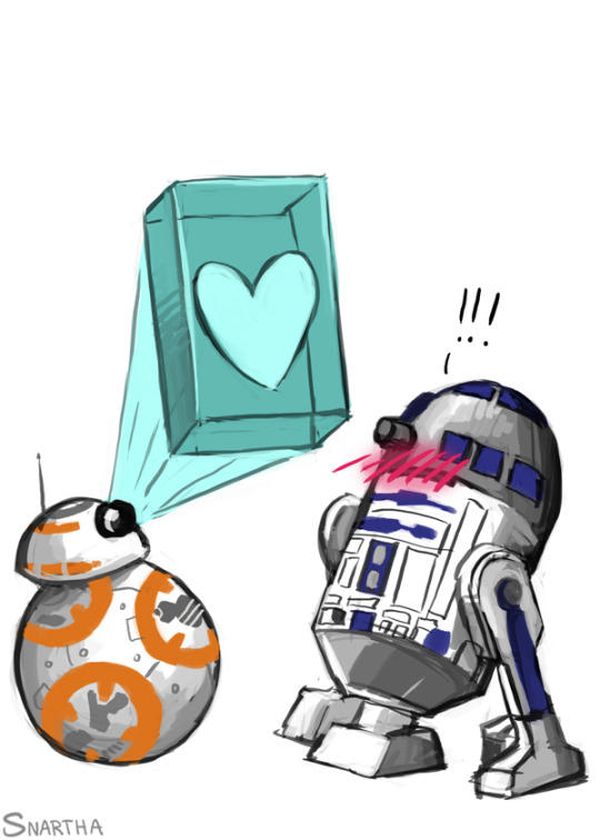 Funniest star wars love droids meme image