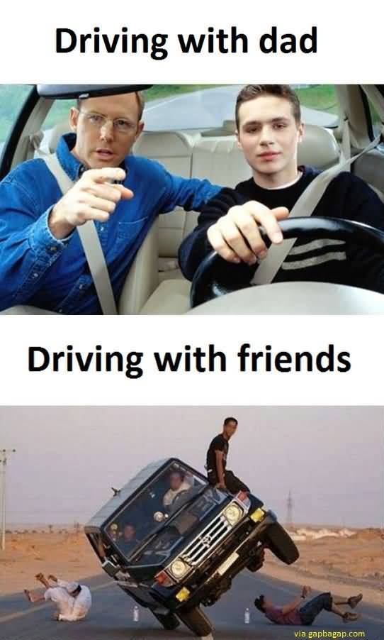Driving Meme Template