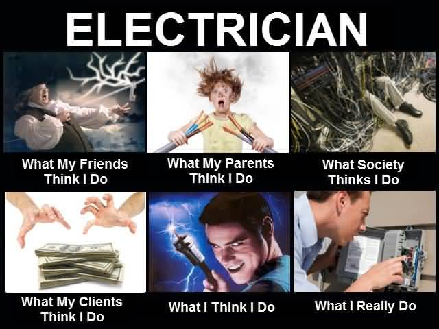 Funny Electrician Meme Funny Image Photo Joke 05
