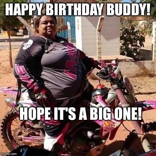 Happy Birthday Motorcycle Meme Funny Image Photo Joke 01