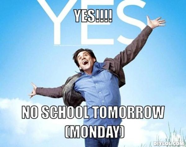 funny pictures about school tomorrow