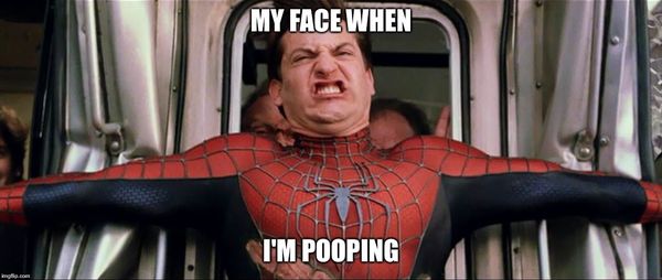 Hilarious pooping face images meme