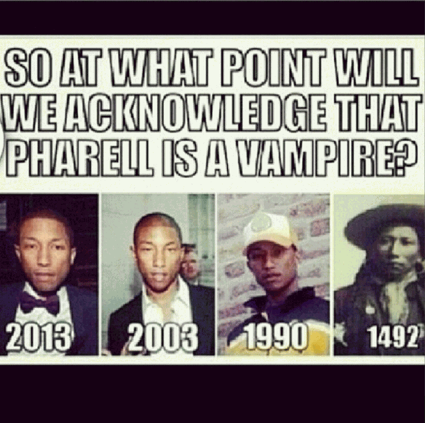 Pharrell Vampire Meme Funny Image Photo Joke 11