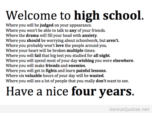 leaving high school quotes