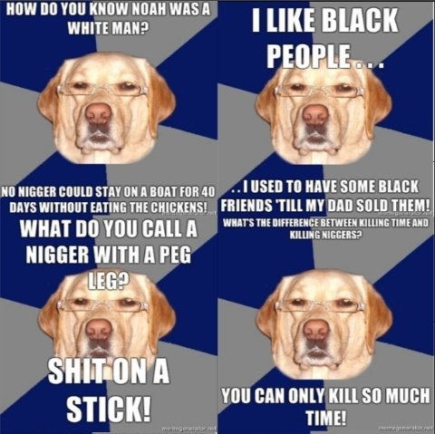 Racist Dog Meme Funny Image Photo Joke 02