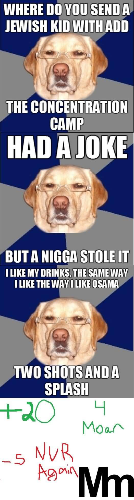 Racist Dog Meme Funny Image Photo Joke 14