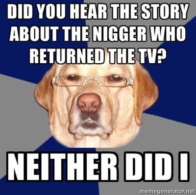 Racist Dog Meme Funny Image Photo Joke 15