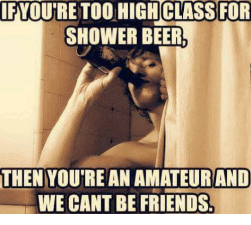 Shower Beer Meme Funny Image Photo Joke 09