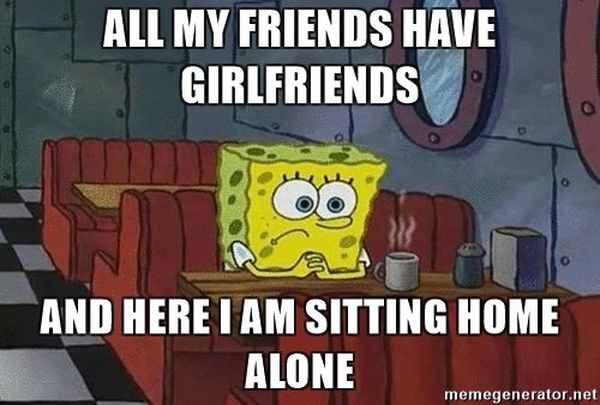 Very Funny best spongebob sitting alone joke