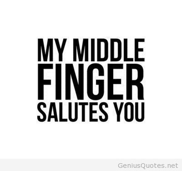 Very funny middle finger images memes