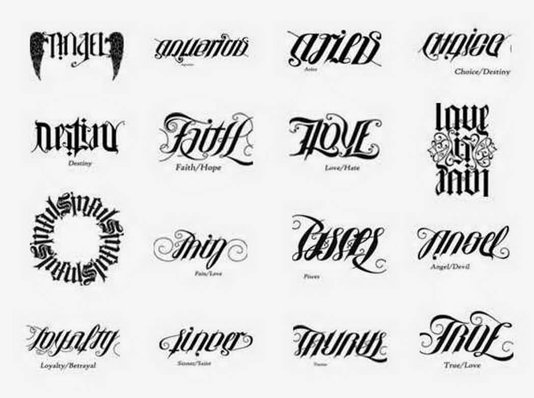 ambigram tattoos designs