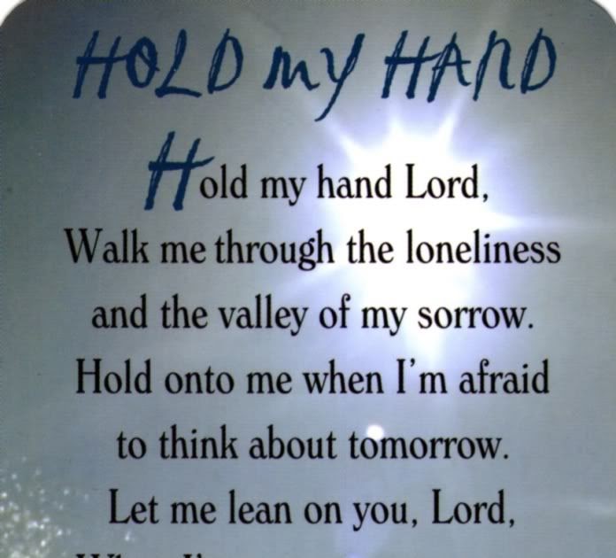 God Hold My Hand Quotes Meme Image 14