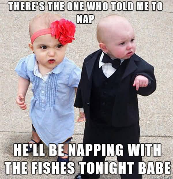 Godfather Baby Meme Funny Image Photo Joke 02