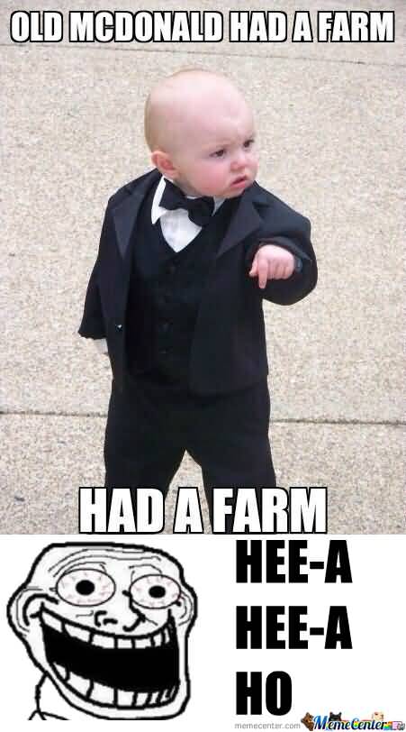 Godfather Baby Meme Funny Image Photo Joke 07