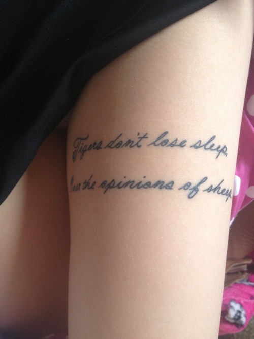 Quote Tattoos On Thigh Meme Image 05