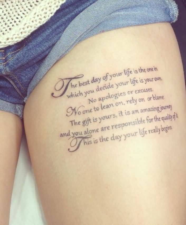 Quote Tattoos On Thigh Meme Image 06
