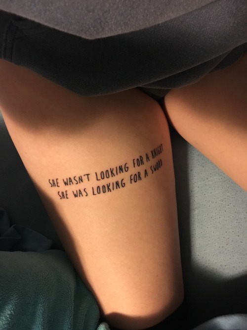 Quote Tattoos On Thigh Meme Image 13