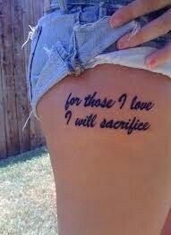 Quote Tattoos On Thigh Meme Image 16