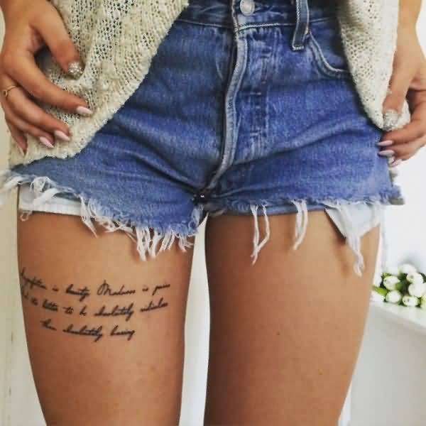 Quote Tattoos On Thigh Meme Image 19