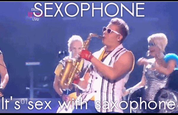 Saxophone Meme Song Funny Image Photo Joke 02