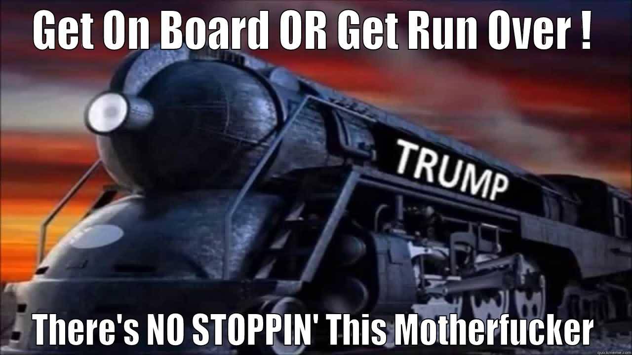Trump Train Meme Funny Image Photo Joke 05