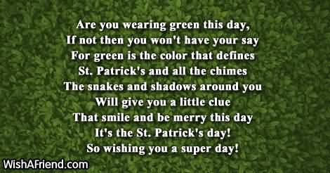 St. Patrick's Day Poems 24